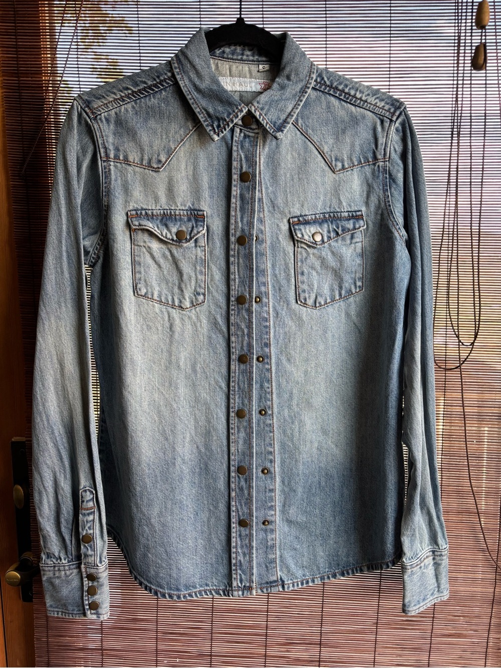 Women’s Light Blue Denim Western Shirt